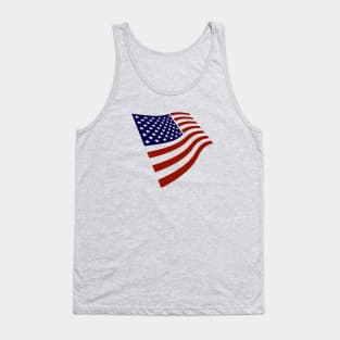 USA Stylized Graphic American Flag July 4th Patriotic Tank Top